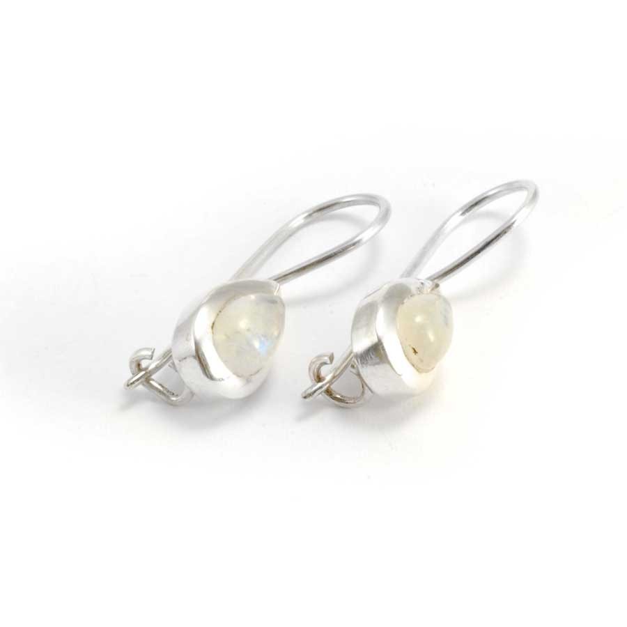 Classic Teardrop Stone Earrings - Silver Jewellery - Boutique Nirvana