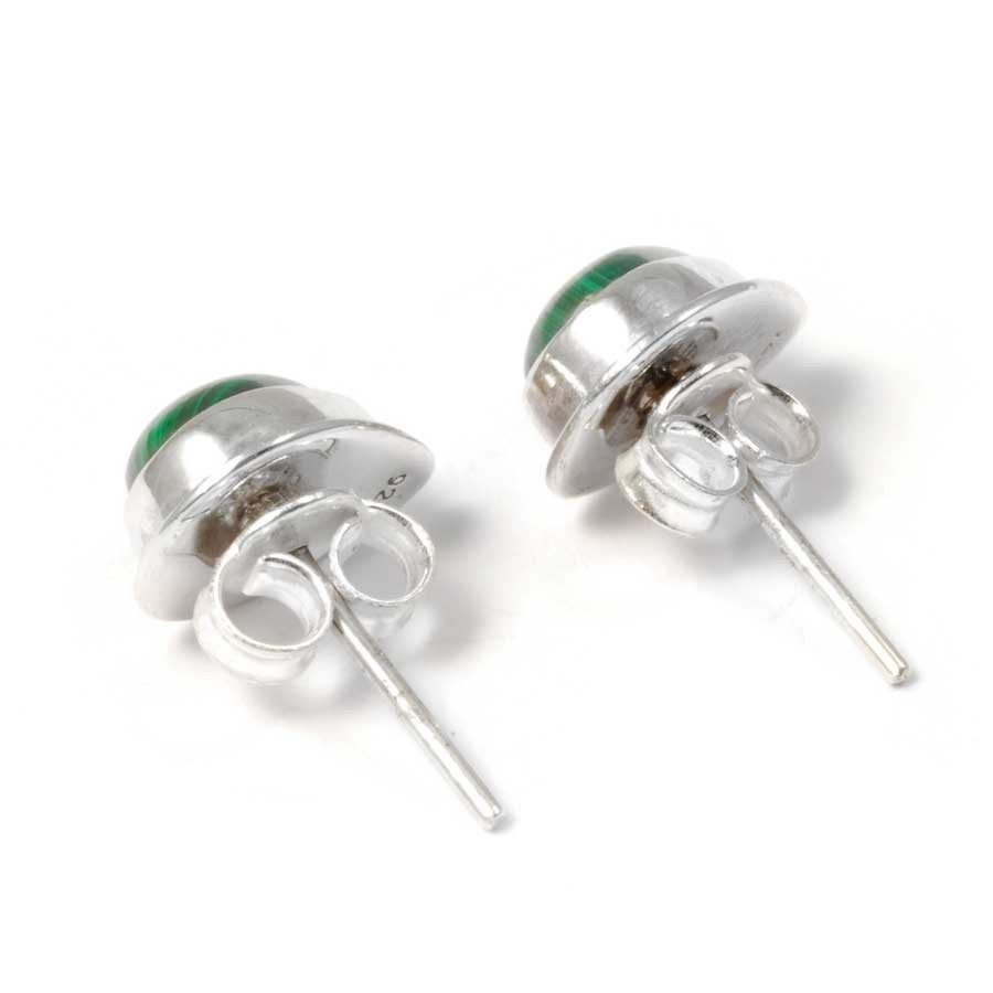 Teardrop Indian Gemstone Studs - Silver Jewellery - Boutique Nirvana