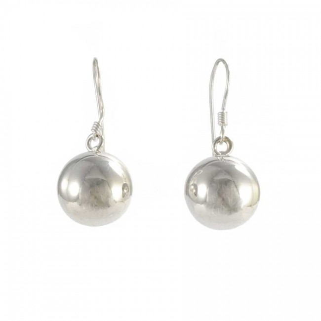 Boucles d'oreilles boule d'argent - BIJOUX ARGENT - Boutique Nirvana