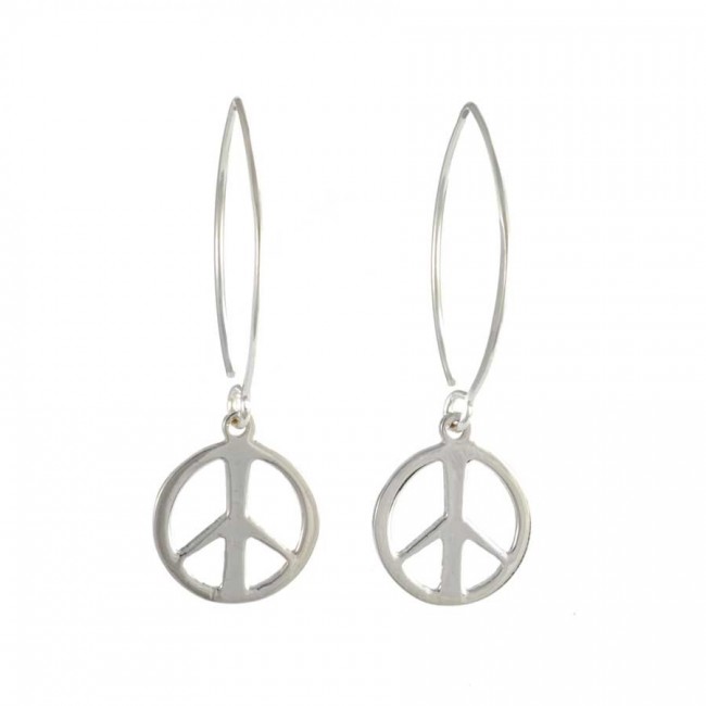 Boucles d'oreilles col de cygne et symbole - Accueil - Boutique Nirvana