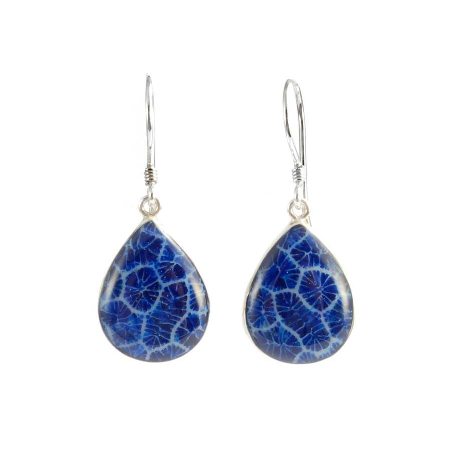 Boucles d'oreilles en argent gouttes - BIJOUX ARGENT - Boutique Nirvana