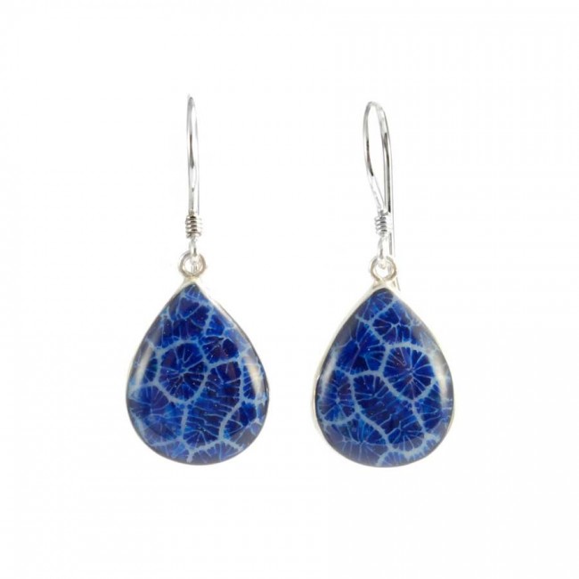 Boucles d'oreilles en argent gouttes - BIJOUX ARGENT - Boutique Nirvana
