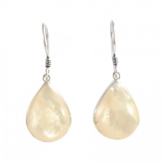 Natural Stone Drop Earrings - Silver Jewellery - Boutique Nirvana