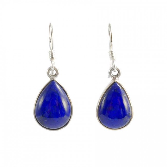 Colourful Natural Stone Drop Earrings - Silver Jewellery - Boutique Nirvana