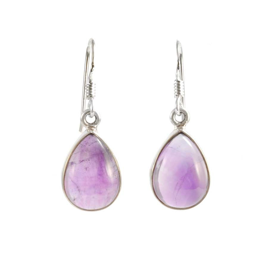 Boucles d'oreilles en argent gouttes avec pierre - BIJOUX ARGENT - Boutique Nirvana