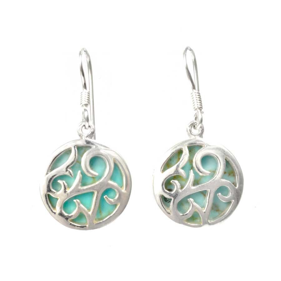 Boucles d'oreilles en argent ouvragé - BIJOUX ARGENT - Boutique Nirvana