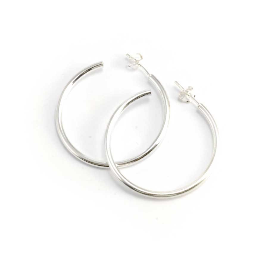 Créoles en argent I - Silver Jewellery - Boutique Nirvana