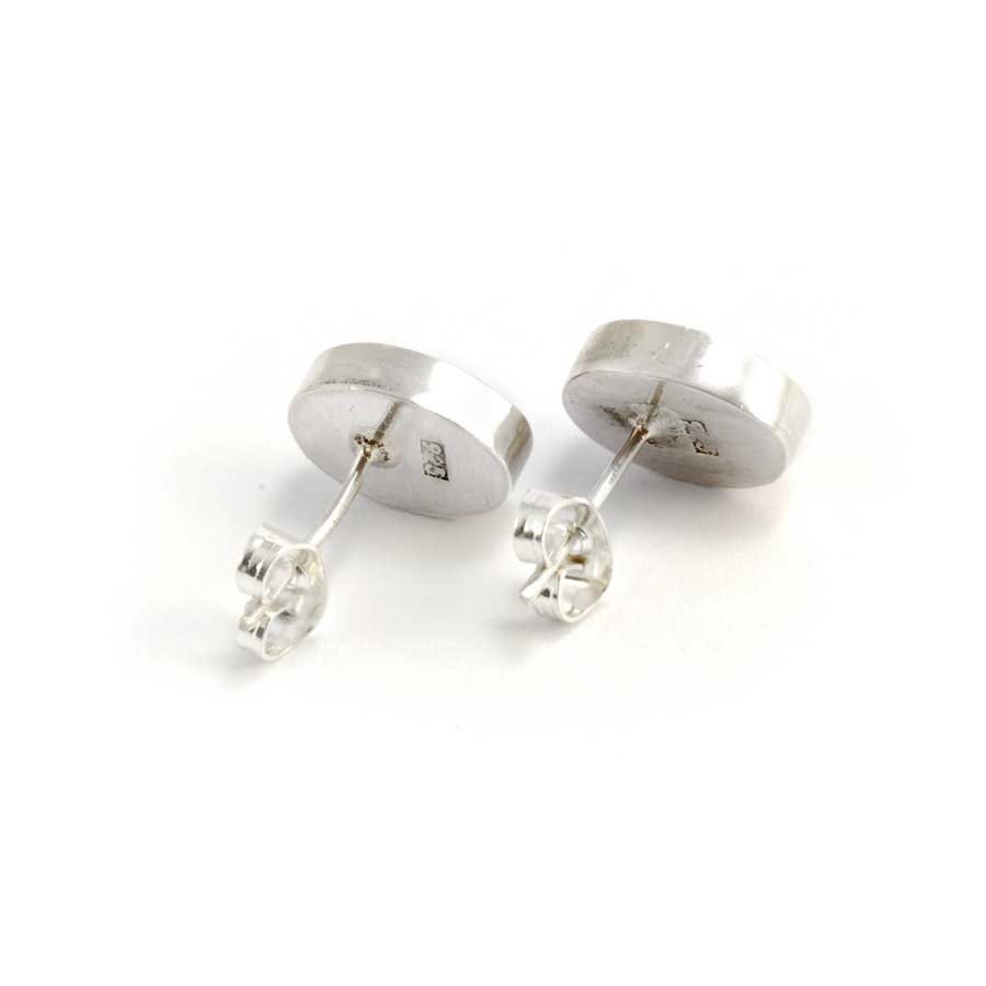 Boucles d'oreilles argent clou ovales - BIJOUX ARGENT - Boutique Nirvana