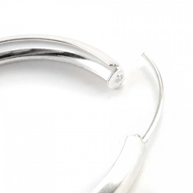 Créoles larges en argent - Silver Jewellery - Boutique Nirvana