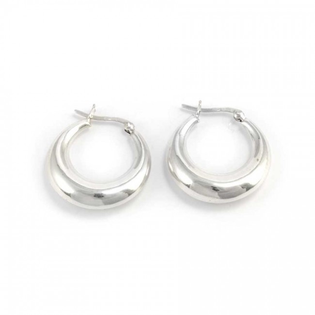 Small Silver Creole Hoop Earrings - Silver Jewellery - Boutique Nirvana