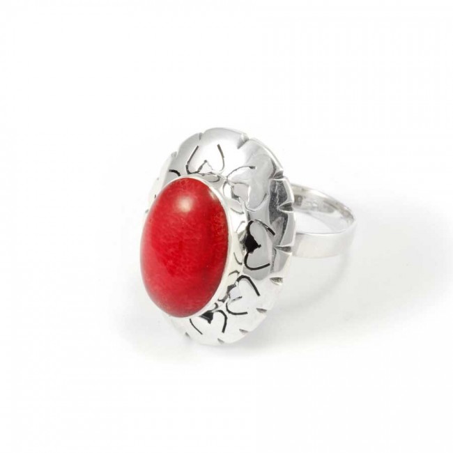 Indonesian Silver and Gemstone Adjustable Ring - Silver Jewellery - Boutique Nirvana