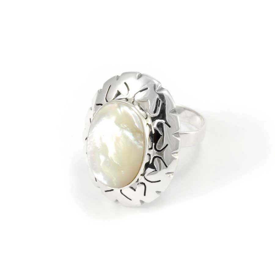Indonesian Silver and Gemstone Adjustable Ring - Silver Rings - Boutique Nirvana Indonesian Silver and Gemstone Adjustable Ring - Silver Rings - Boutique Nirvana