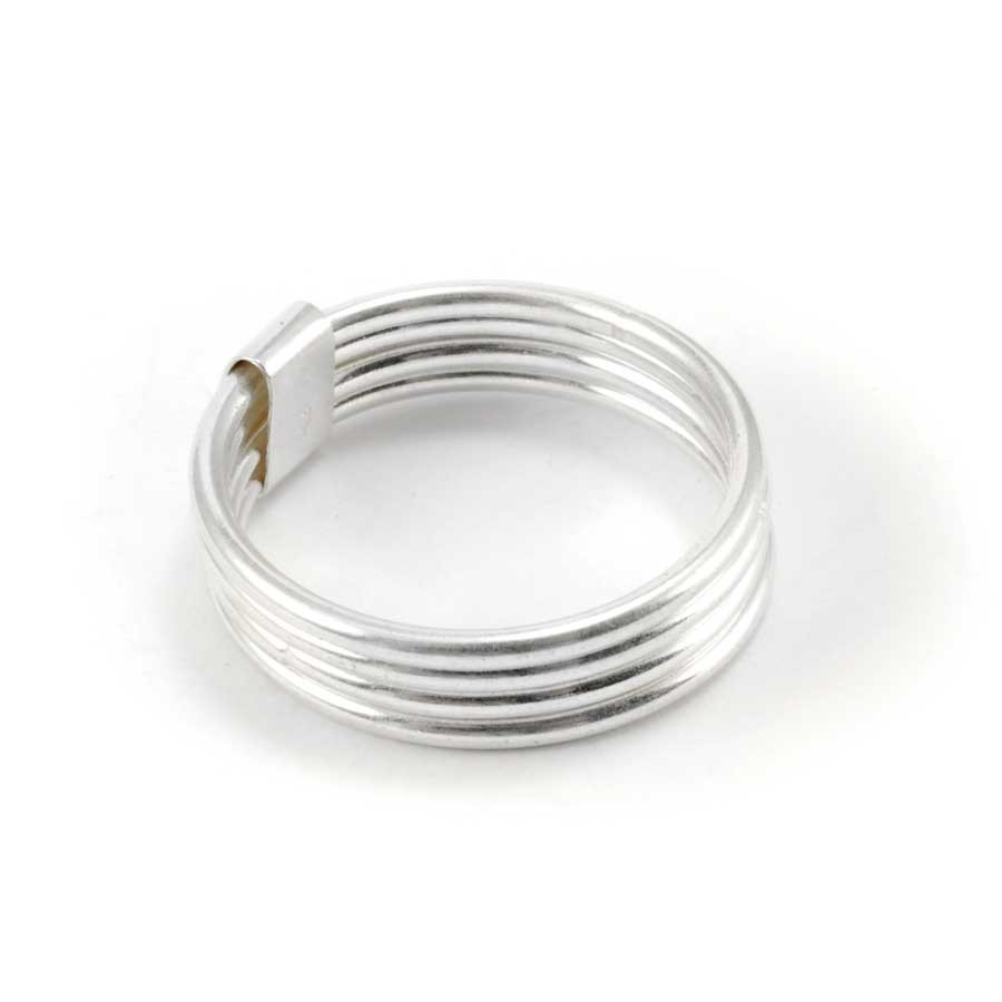 Unique Silver Four-Band Ring - Silver Jewellery - Boutique Nirvana