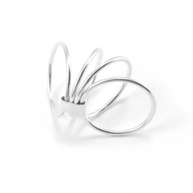 Unique Silver Four-Band Ring - Silver Jewellery - Boutique Nirvana