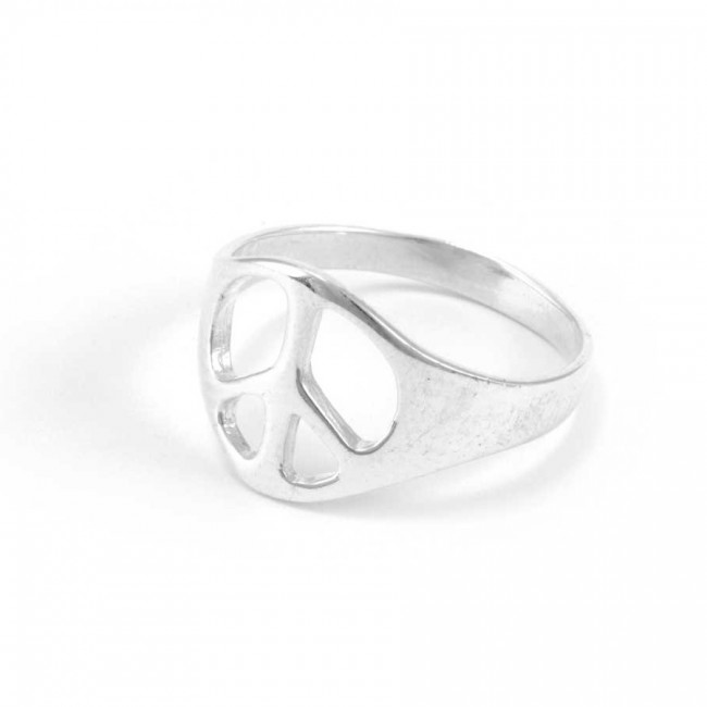 Bague argent peace and love - BIJOUX ARGENT - Boutique Nirvana