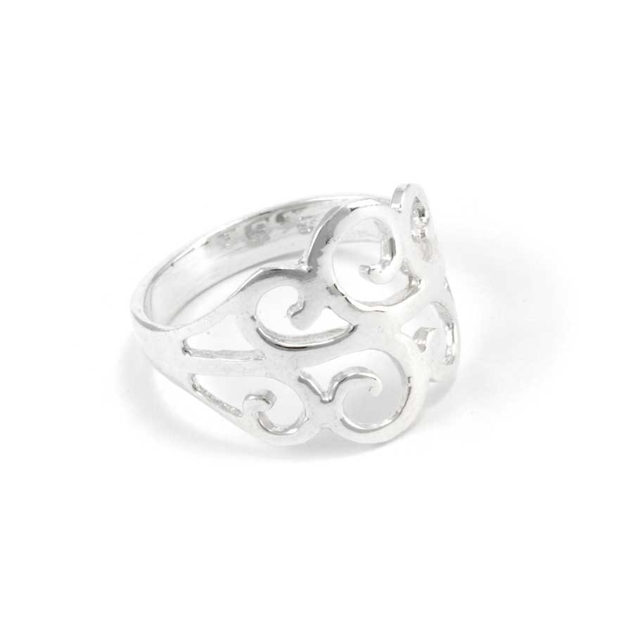 Celtic Spiral Silver Ring - Silver Jewellery - Boutique Nirvana