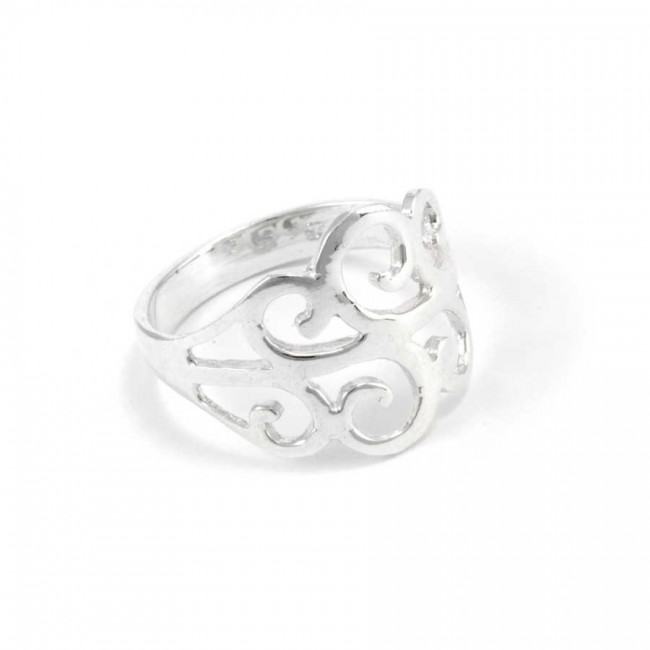 Celtic Spiral Silver Ring - Silver Jewellery - Boutique Nirvana