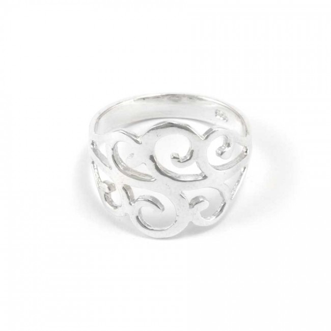 Celtic Spiral Silver Ring - Silver Jewellery - Boutique Nirvana