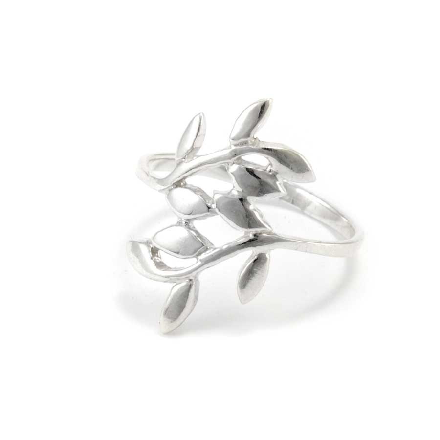 Sterling Silver Leaf Ring Boutique Nirvana