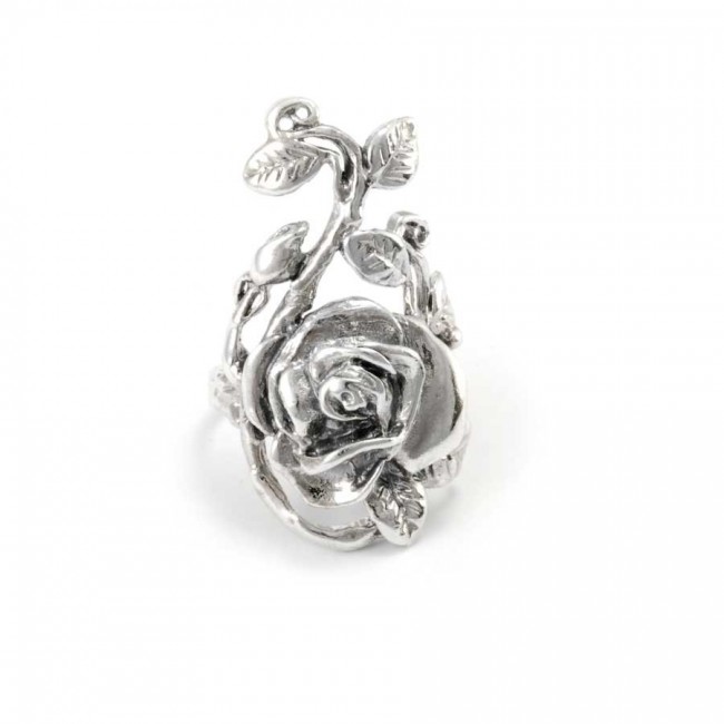 Bague argent longue rose - BIJOUX ARGENT - Boutique Nirvana