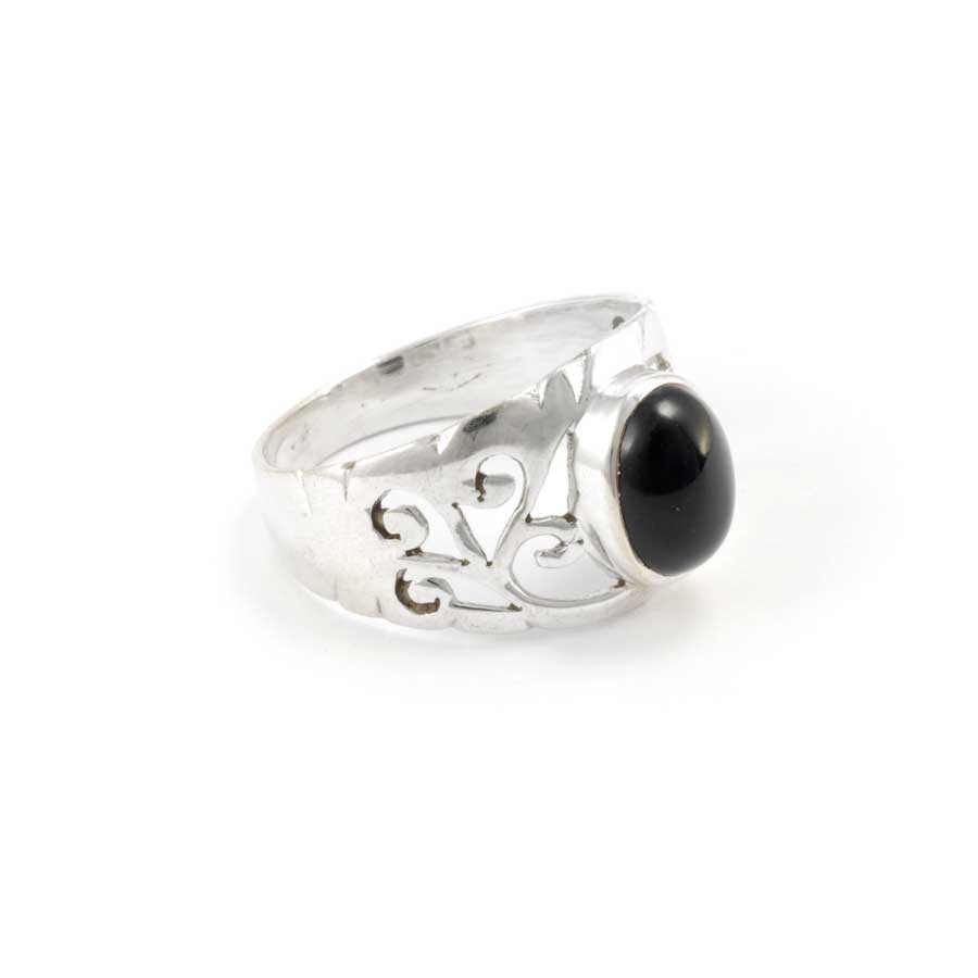 Bague argent Kochi ajourée fine pierre - BIJOUX ARGENT - Boutique Nirvana