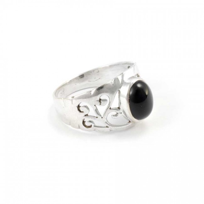 Bague argent Kochi ajourée fine pierre - BIJOUX ARGENT - Boutique Nirvana