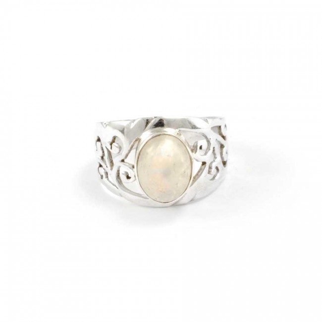 Bague argent Kochi ajourée fine pierre - BIJOUX ARGENT - Boutique Nirvana