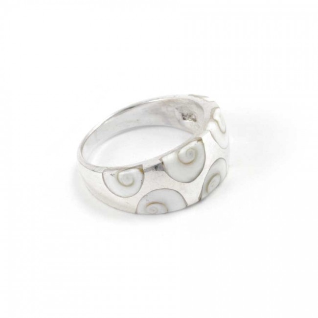Bague argent oeil de Ste Lucie incrustée - BIJOUX ARGENT - Boutique Nirvana