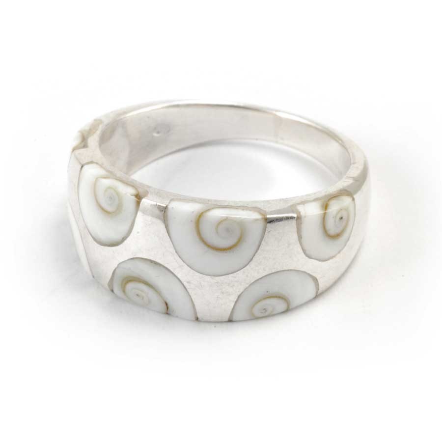 Bague argent oeil de Ste Lucie incrustée - BIJOUX ARGENT - Boutique Nirvana