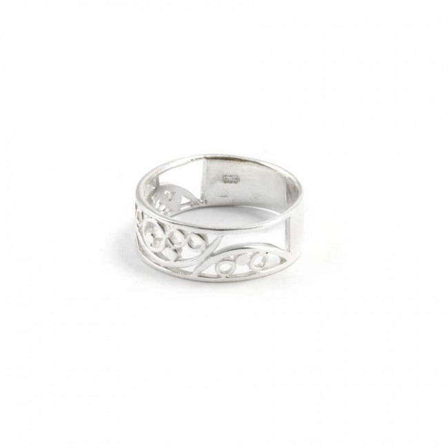 Thick Celtic Style Silver Ring - Silver Jewellery - Boutique Nirvana