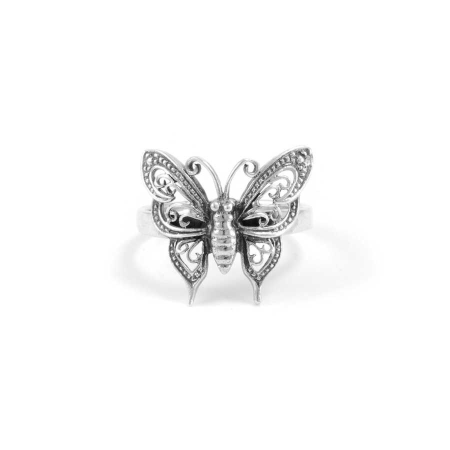 Little Silver Butterfly Ring - Silver Jewellery - Boutique Nirvana