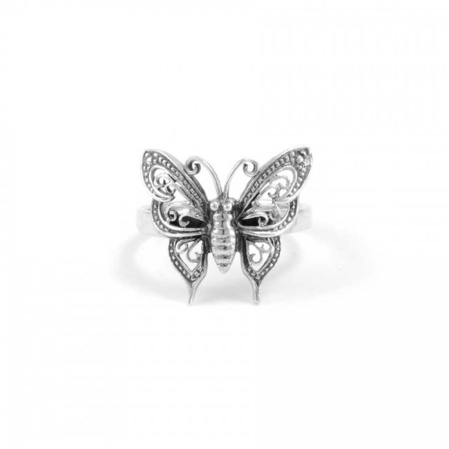 Little Silver Butterfly Ring - Silver Jewellery - Boutique Nirvana