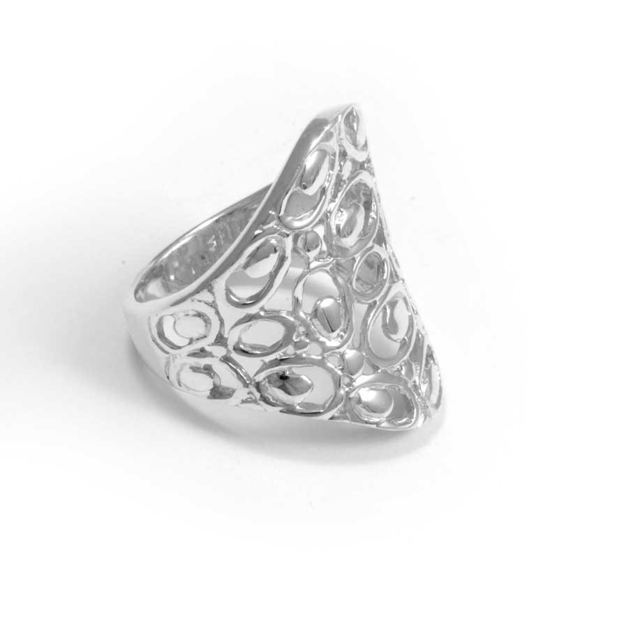 Bague argent ajourée galets - BIJOUX ARGENT - Boutique Nirvana