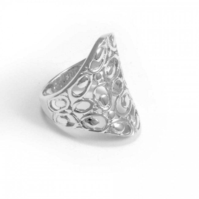 Bague argent ajourée galets - BIJOUX ARGENT - Boutique Nirvana