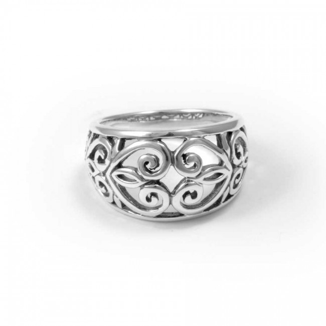 Celtic Detailed Silver Ring - Silver Jewellery - Boutique Nirvana