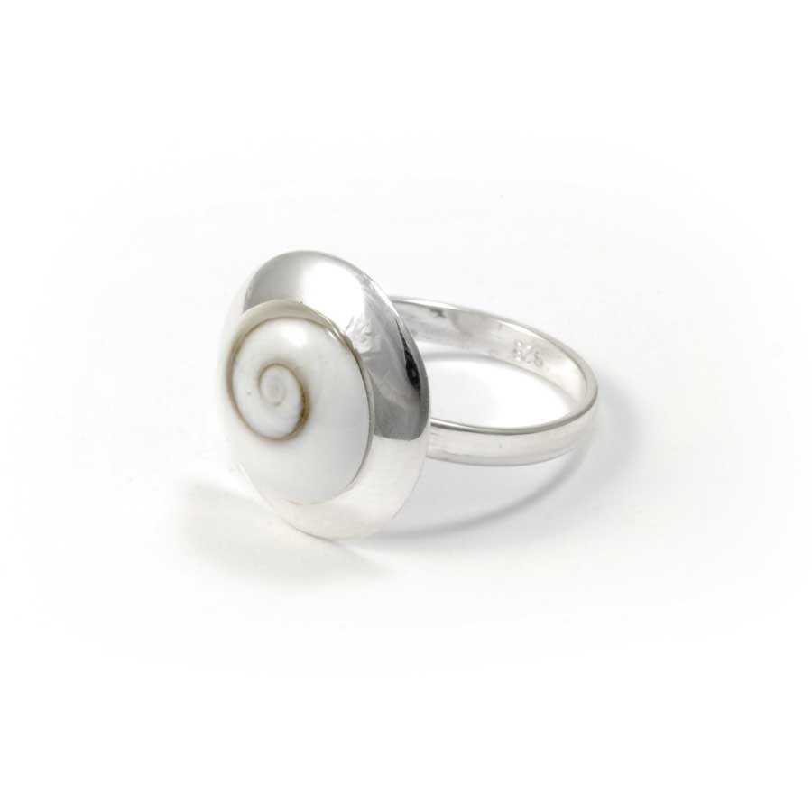 Beautiful Round Eye of St Lucia Ring - Silver Jewellery - Boutique Nirvana