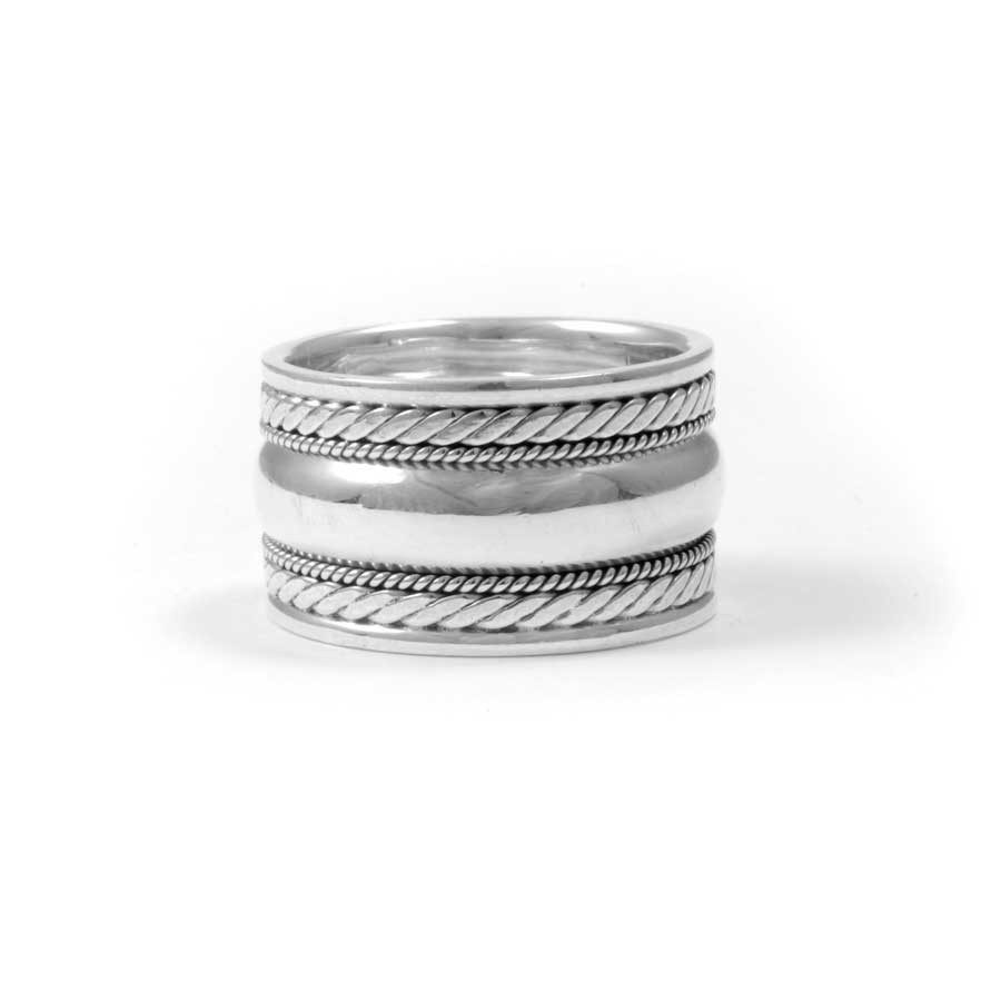 Multilayered Sterling Silver Ring - Silver Jewellery - Boutique Nirvana