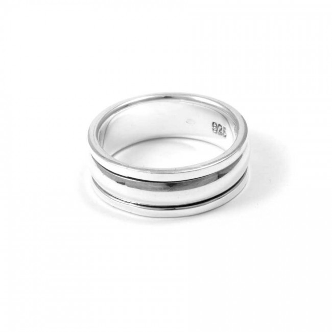 Multilayered Silver Spinning Ring - Silver Jewellery - Boutique Nirvana