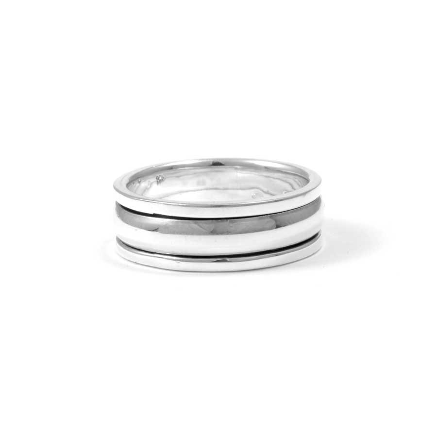 Multilayered Silver Spinning Ring - Silver Jewellery - Boutique Nirvana