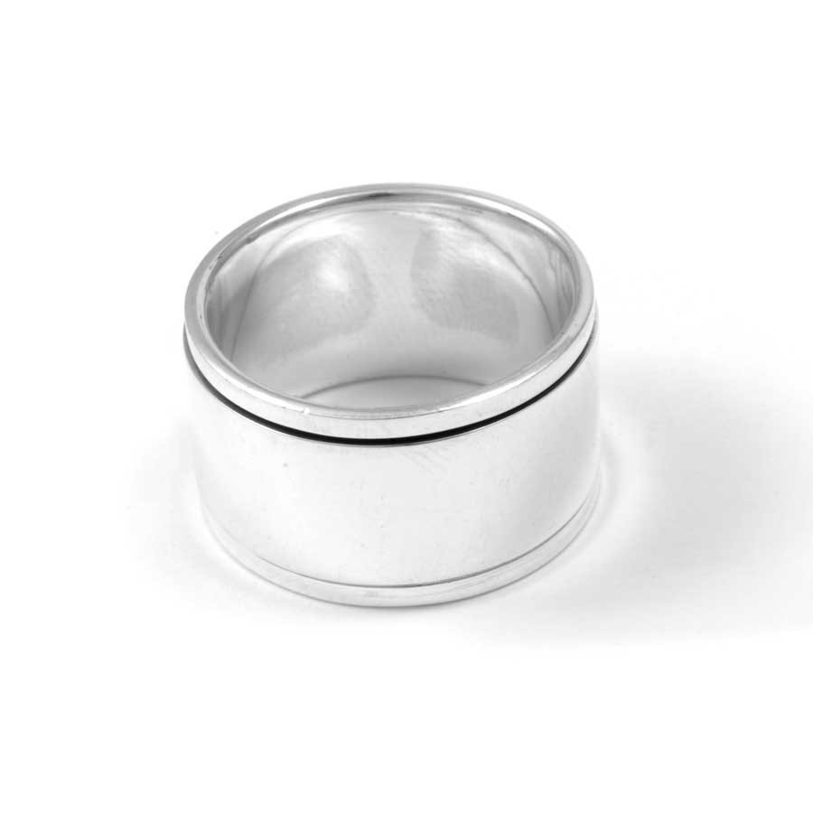Large Silver Men’s Spinning Ring - Home - Boutique Nirvana