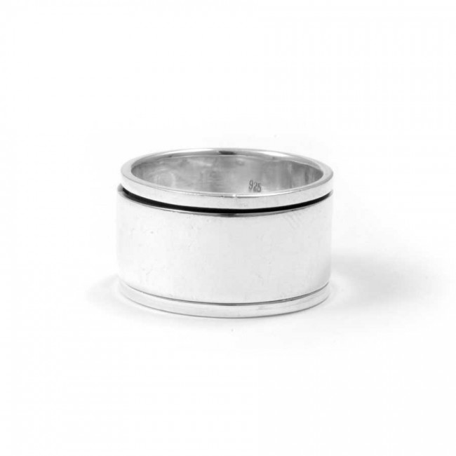 Large Silver Men’s Spinning Ring - Home - Boutique Nirvana