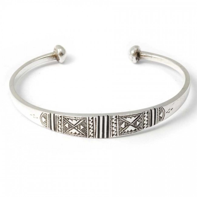 Bracelet fin argent touareg - 0 - Boutique Nirvana