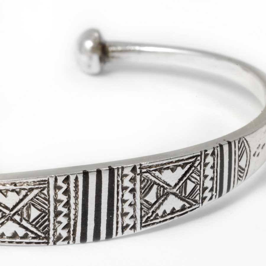 Bracelet fin argent touareg - 0 - Boutique Nirvana