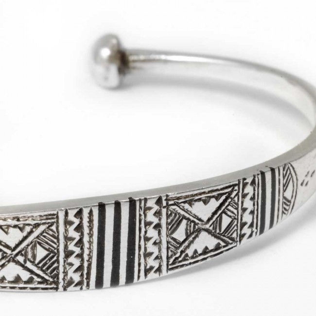 Bracelet fin argent touareg - 0 - Boutique Nirvana