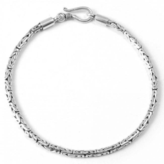 Bracelet argent maille entrelacée - Accueil - Boutique Nirvana