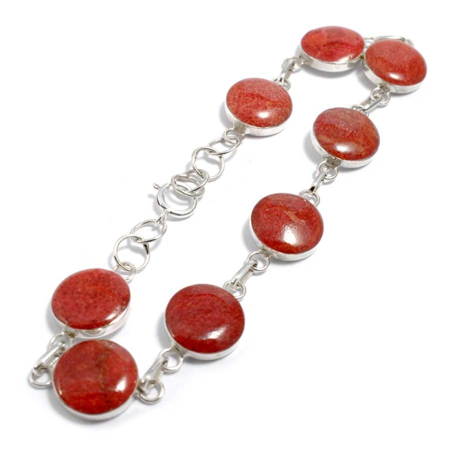 Bracelet argent corail rond - 0 - Boutique Nirvana