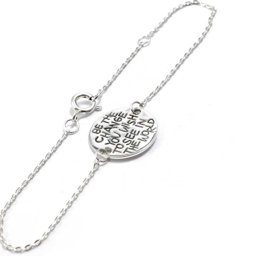 Bracelet spirituel en argent - BIJOUX ARGENT - Boutique Nirvana