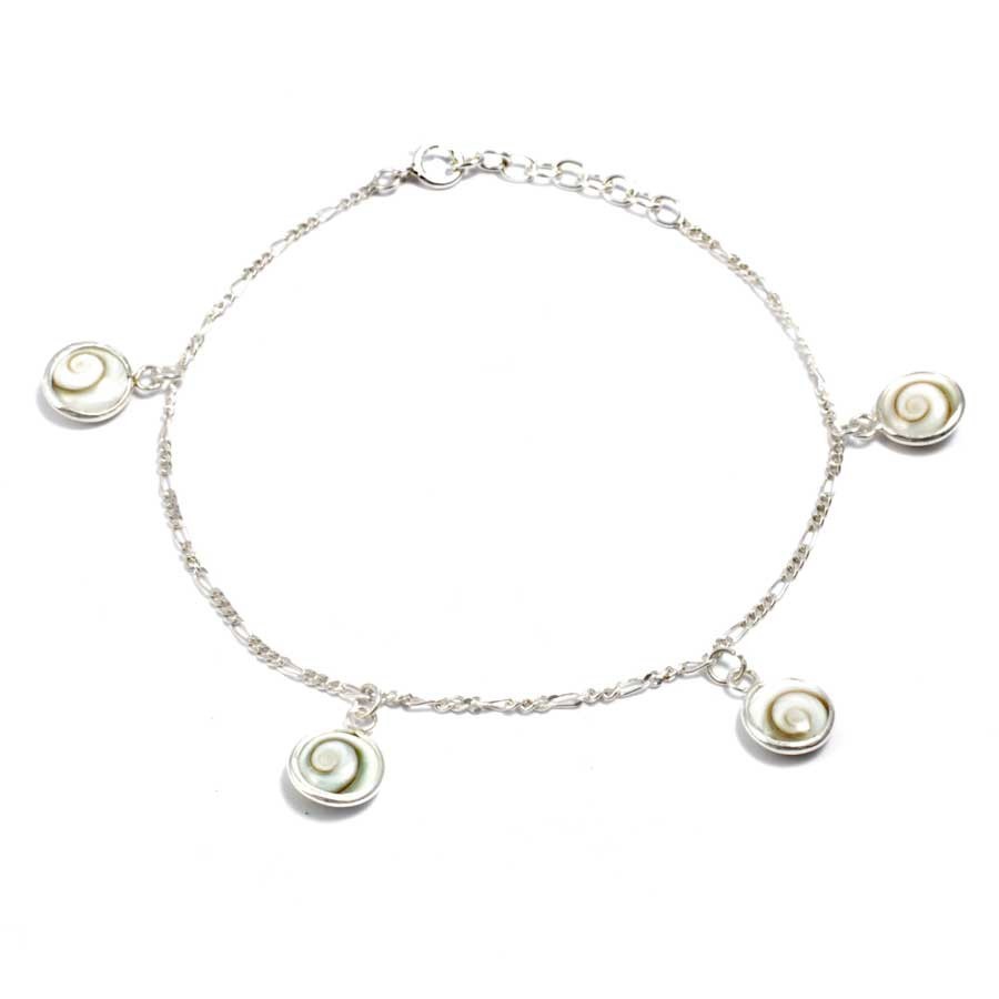 Bracelet argent chaine et 4 oeil Sainte Lucie - 0 - Boutique Nirvana