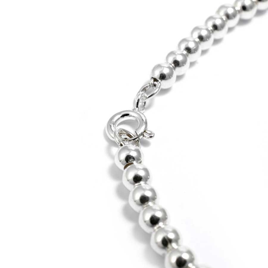 Bracelet argent souple avec perles vieillies - BIJOUX ARGENT - Boutique Nirvana