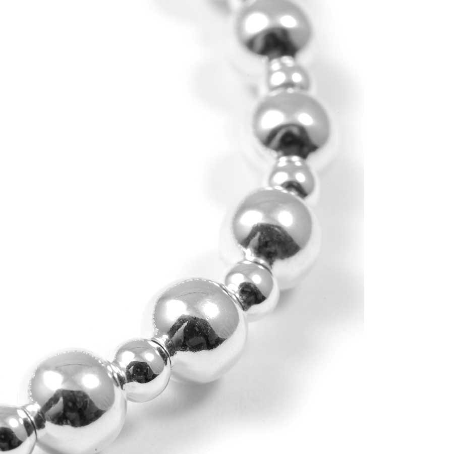 Bracelet élastique perles argent 2 tailles - 0 - Boutique Nirvana